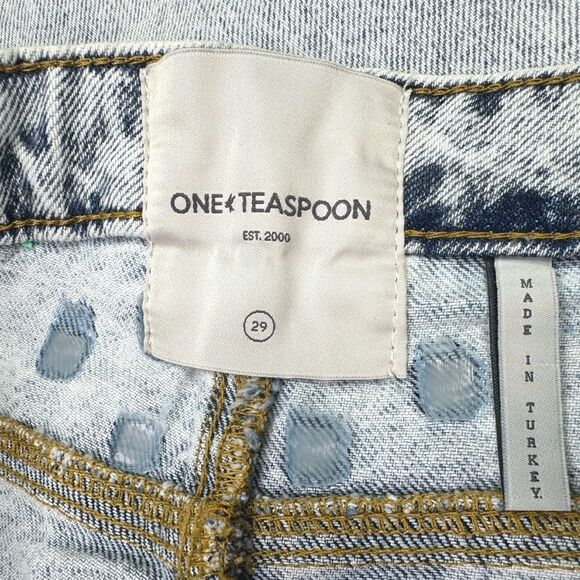 One Teaspoon x REVOLVE Streetwalkers High Waist 80s Jeans - Rivet - Size 29 - Picture 8 of 9